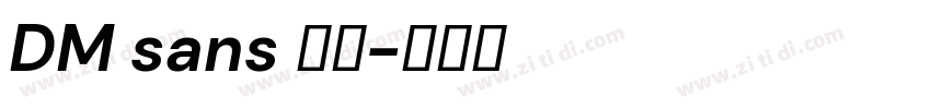 DM sans 字体字体转换